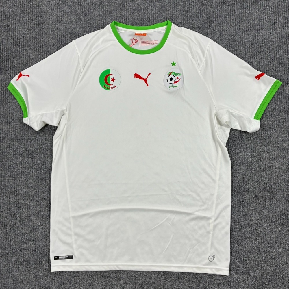 Puma Algeria 2010 World Cup Soccer Jersey Men's XL White Football Shirt FAF